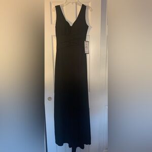 Macy's Classic Black Dress w Side Slit